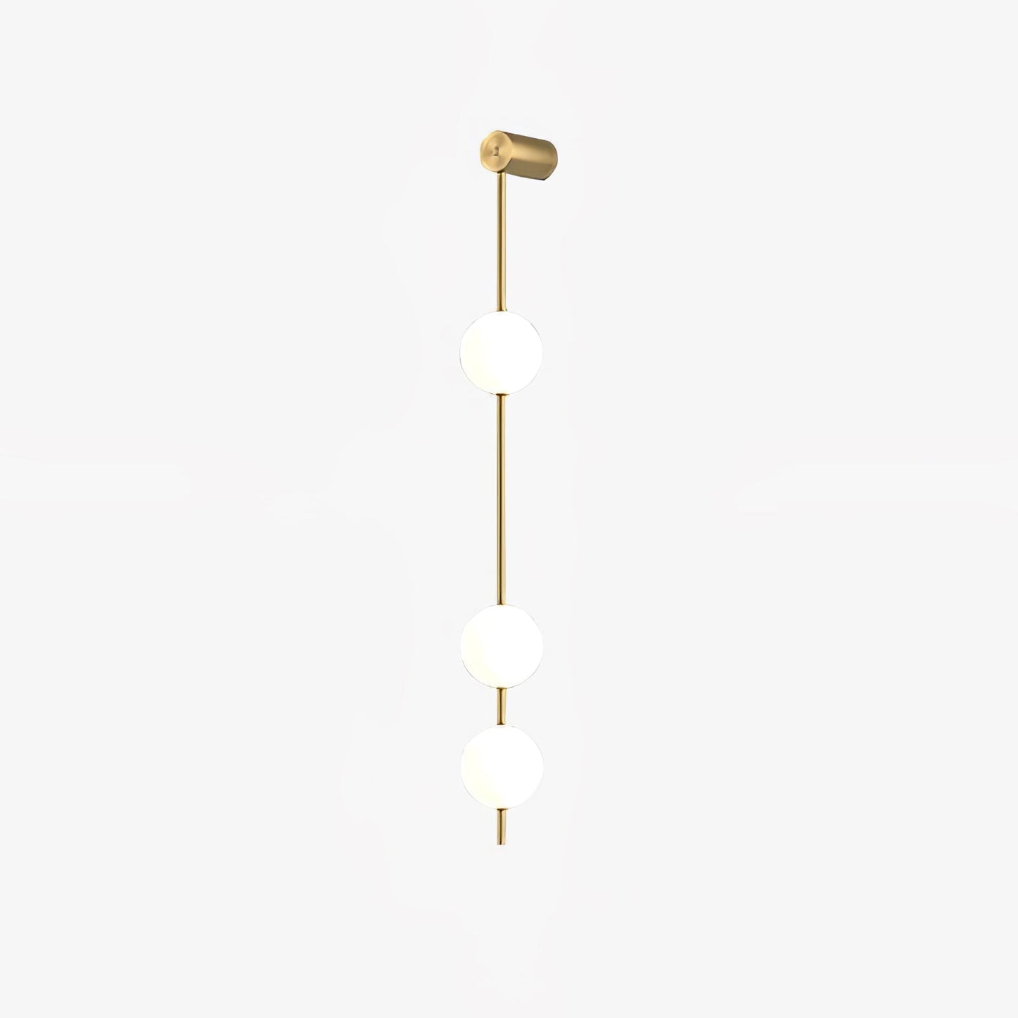 Vertical Balls Wall Lamp - LED Brass Sconce for Indoor Use