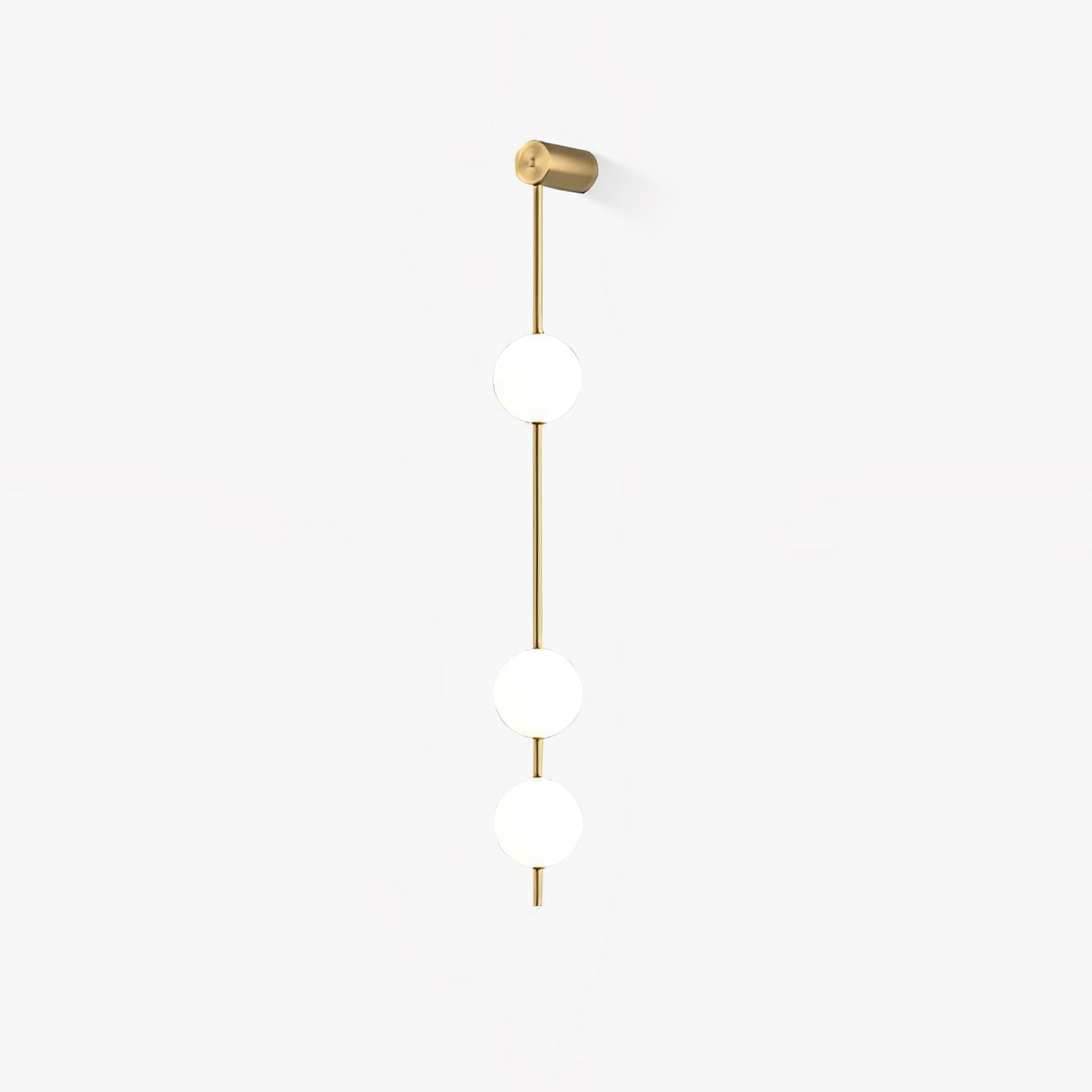 Vertical Balls Wall Lamp - LED Brass Sconce for Indoor Use