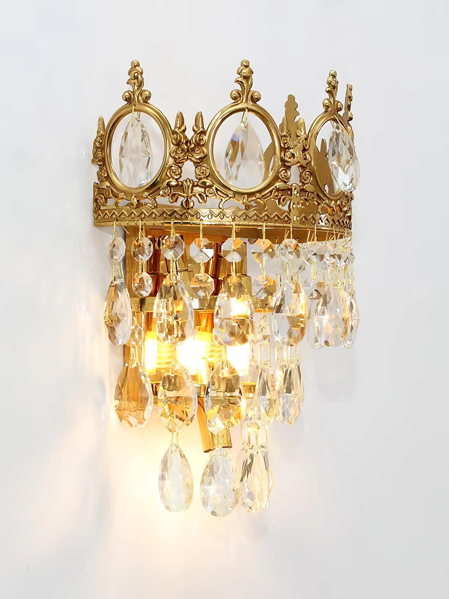 Vintage Crystal Wall Lamp Sconce LED Indoor Lighting