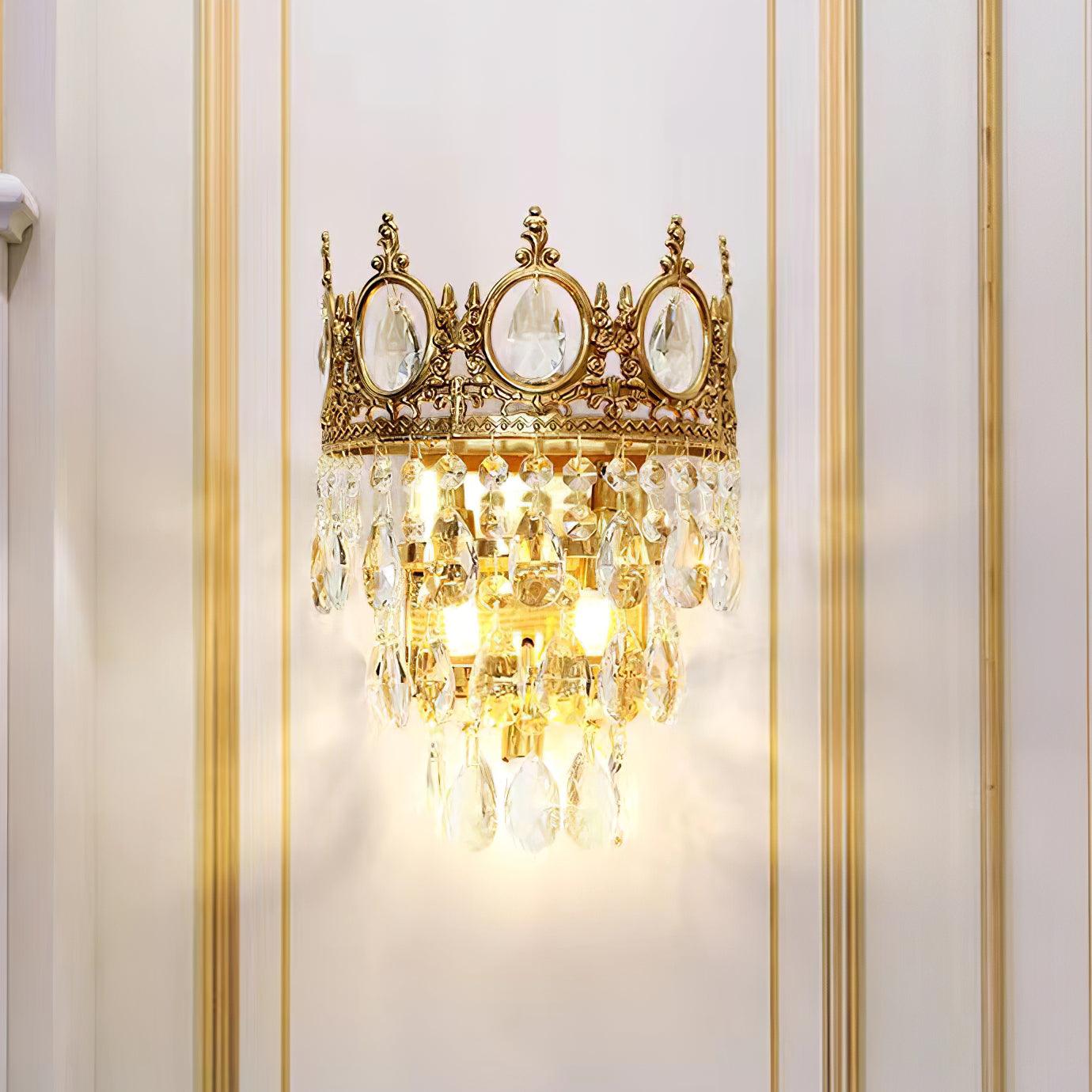 Vintage Crystal Wall Lamp Sconce LED Indoor Lighting