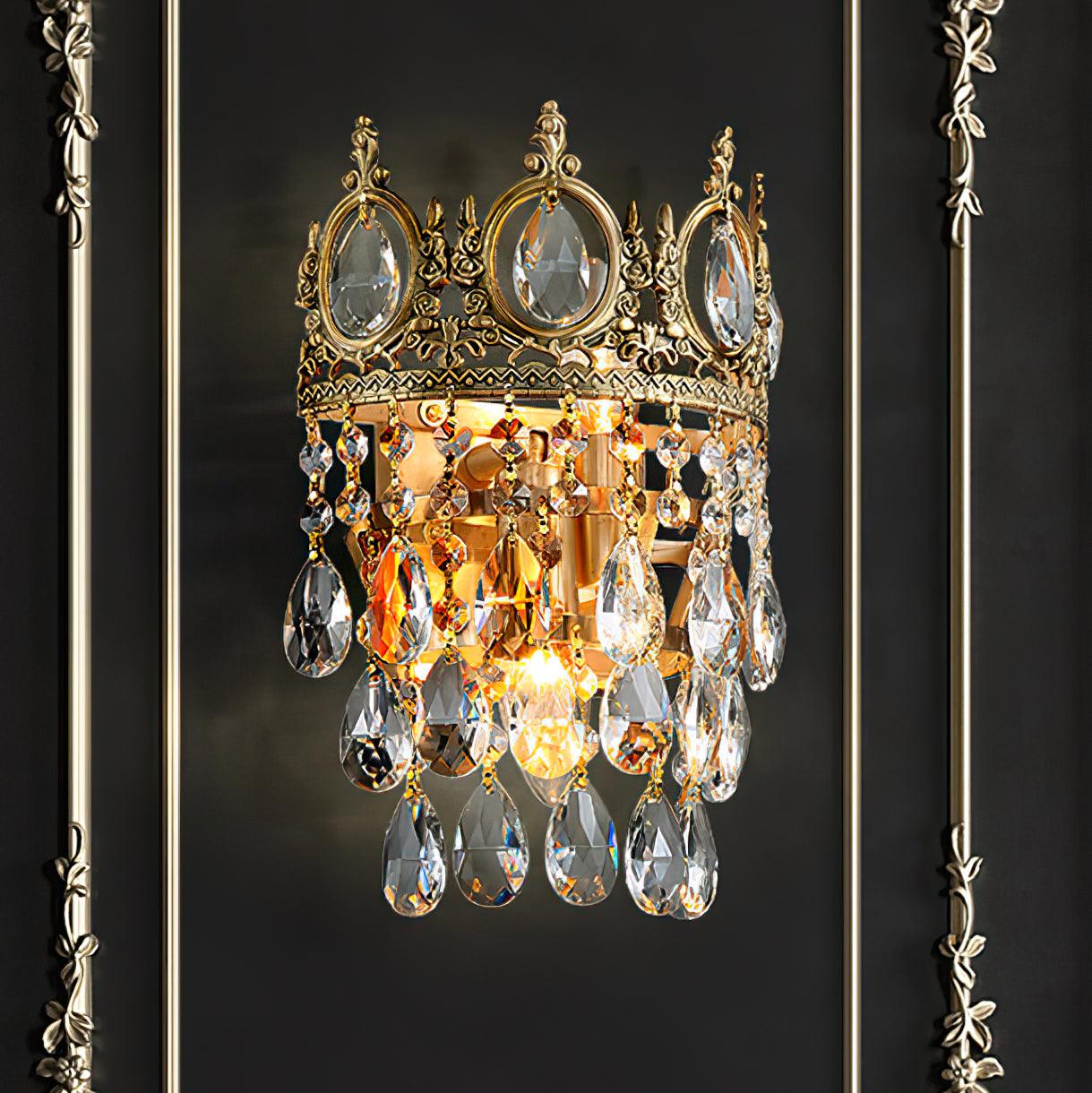 Vintage Crystal Wall Lamp Sconce LED Indoor Lighting
