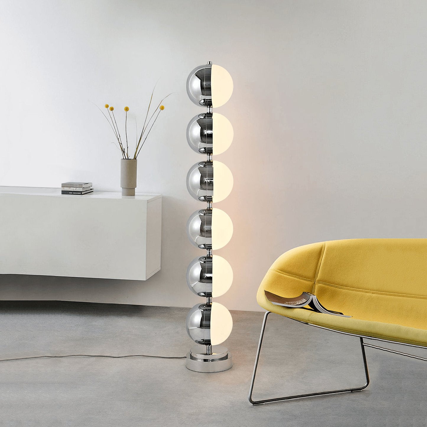 Vloer Floor Lamp LED Chrome Modern Indoor Lighting