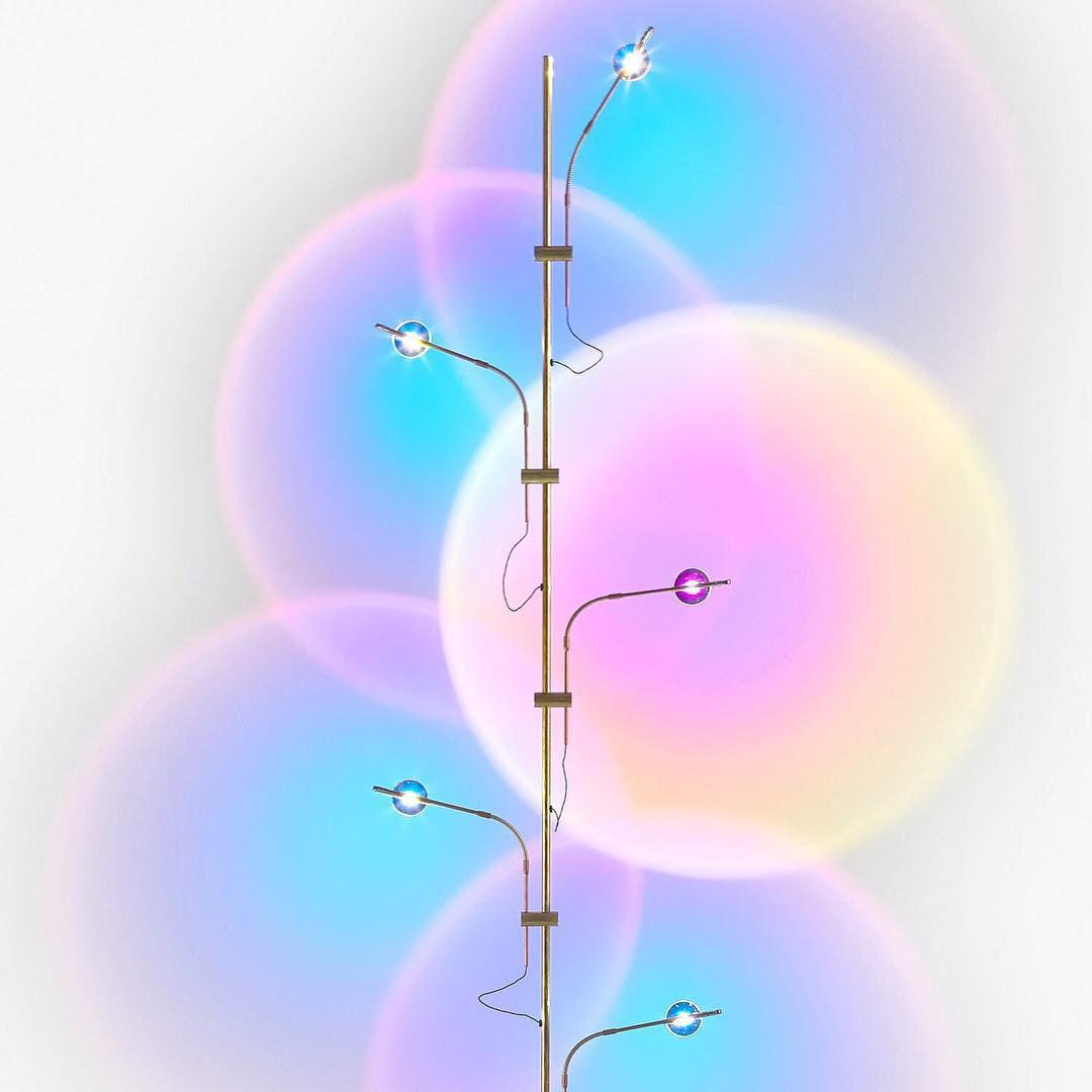 Wa Wa Floor Lamp with Integrated LED - Indoor Lighting Fixture