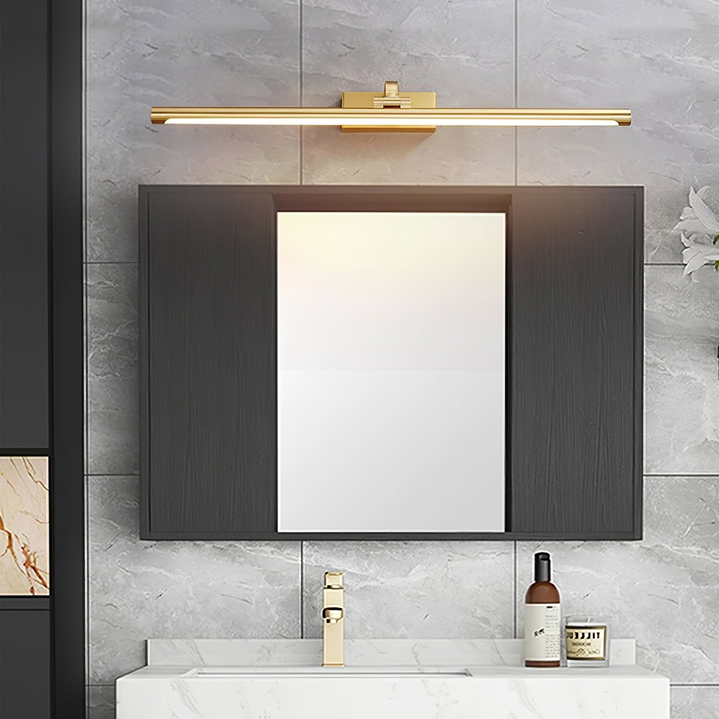 Walnut Color Linear LED Wall Light - Eco-Friendly Illumination