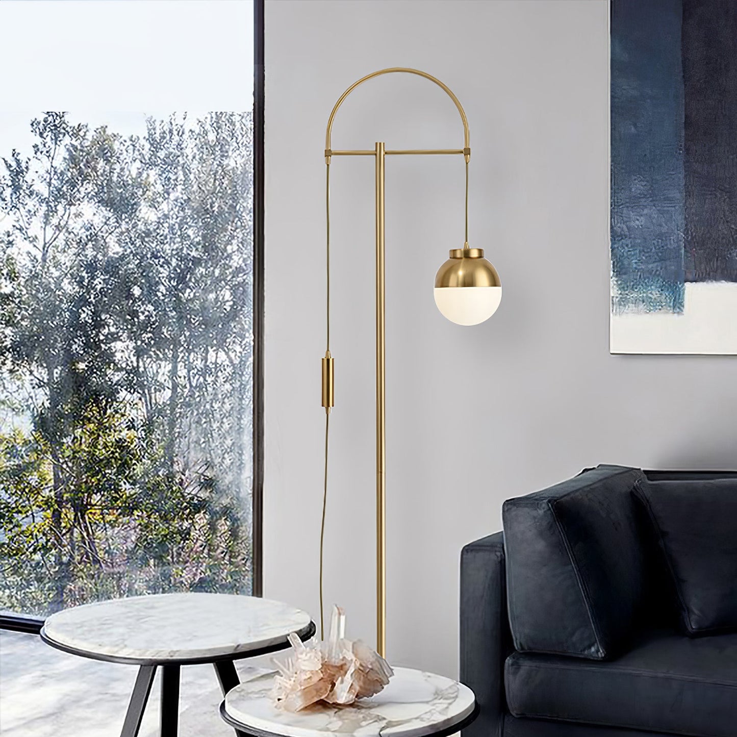 Waterloo Floor Lamp - Modern Arc Design LED Lighting