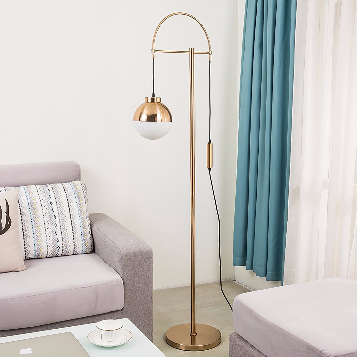 Waterloo Floor Lamp - Modern Arc Design LED Lighting