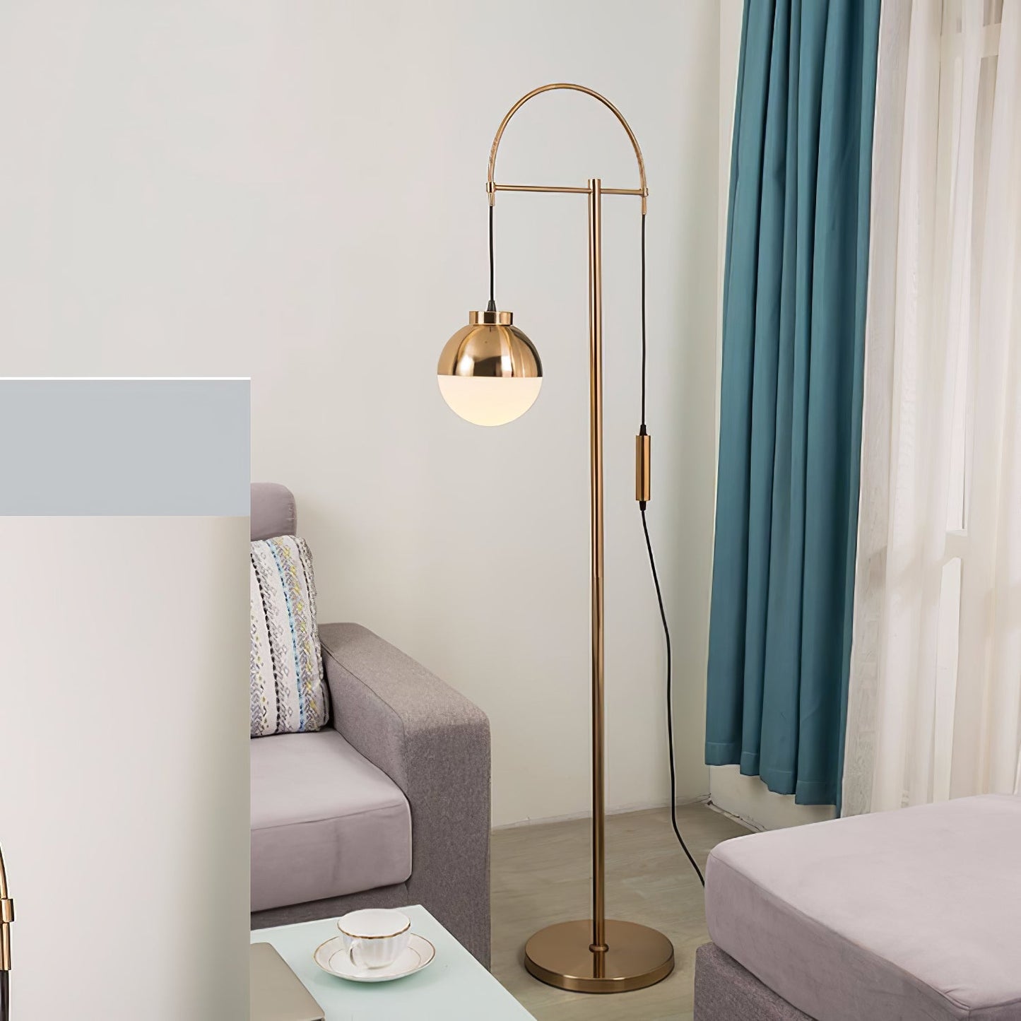 Waterloo Floor Lamp - Modern Arc Design LED Lighting