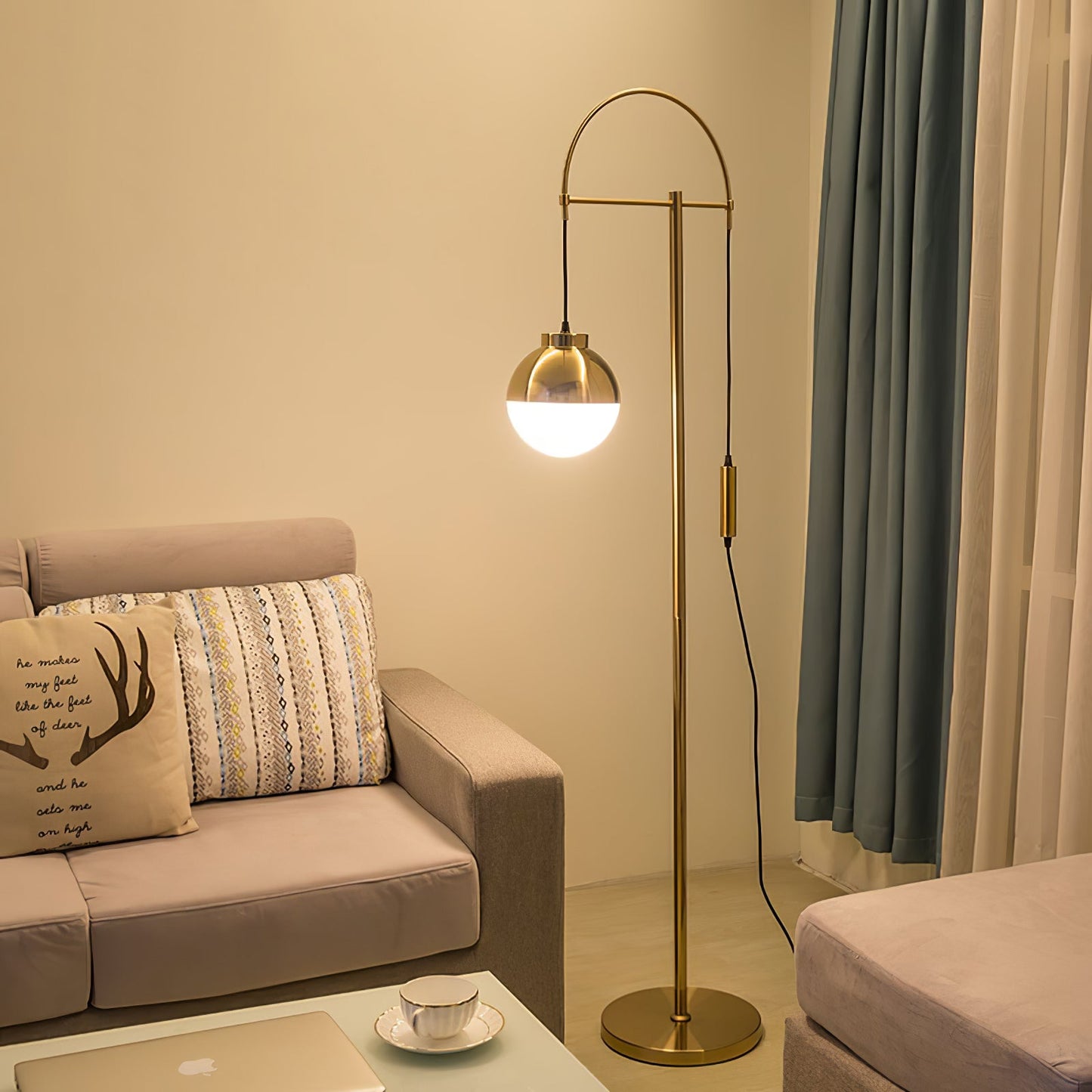 Waterloo Floor Lamp - Modern Arc Design LED Lighting