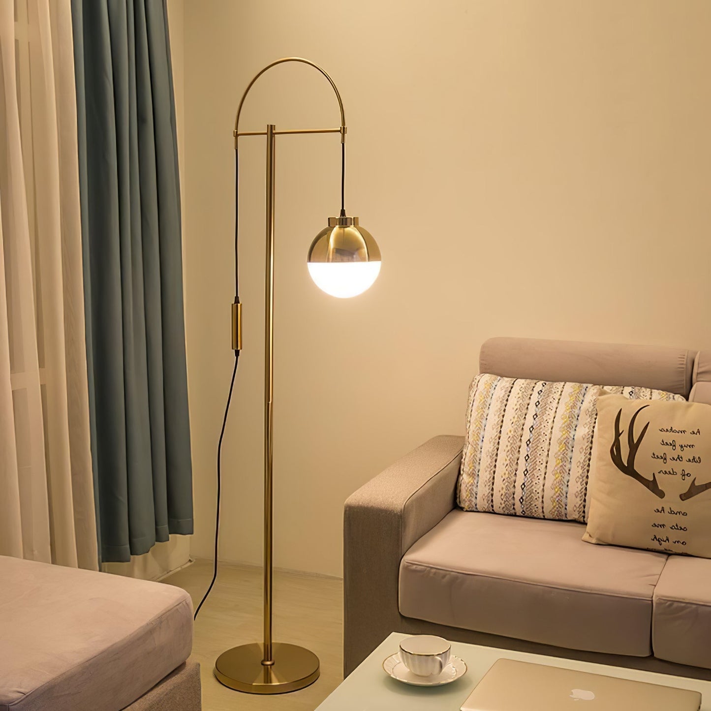 Waterloo Floor Lamp - Modern Arc Design LED Lighting