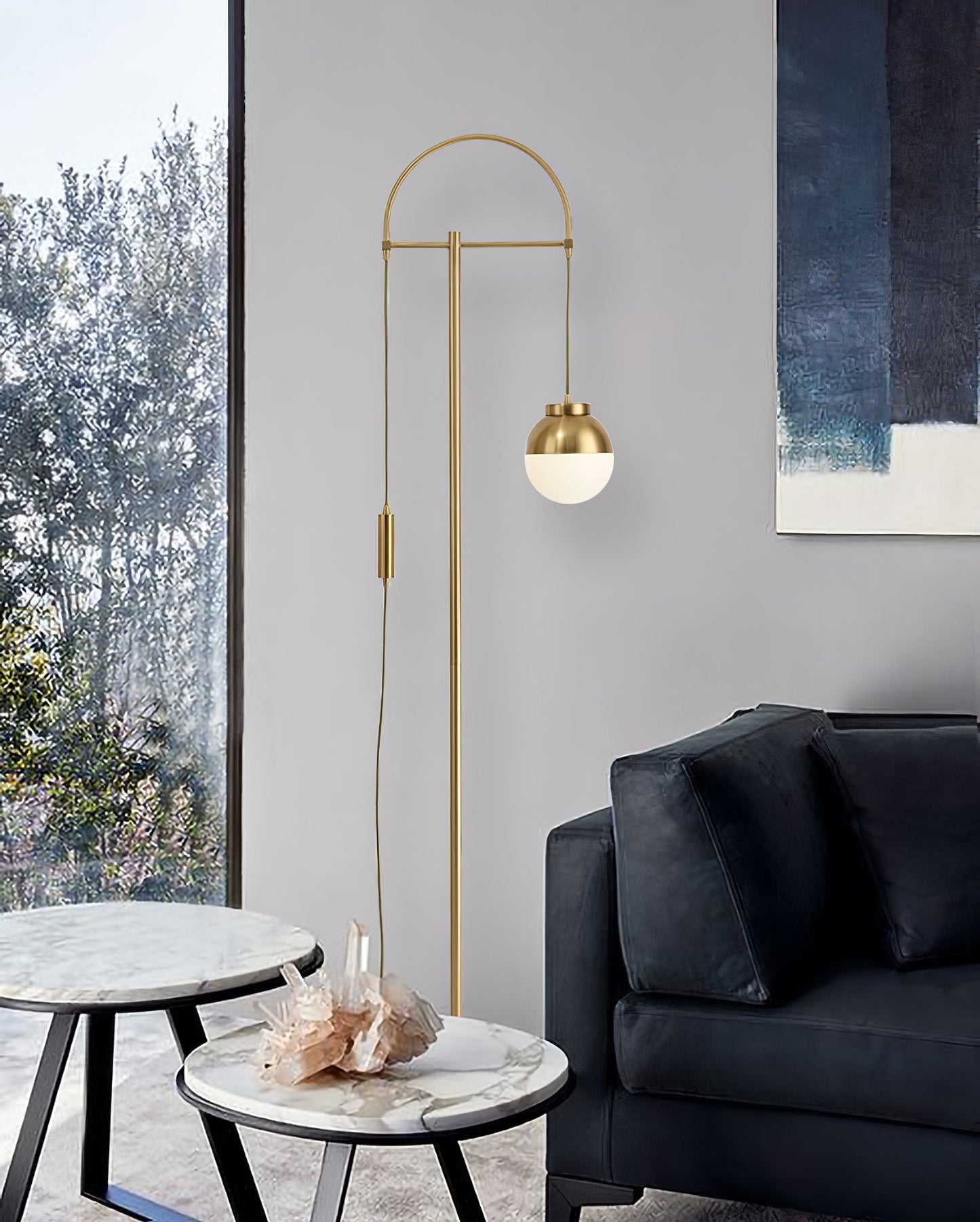 Waterloo Floor Lamp - Modern Arc Design LED Lighting