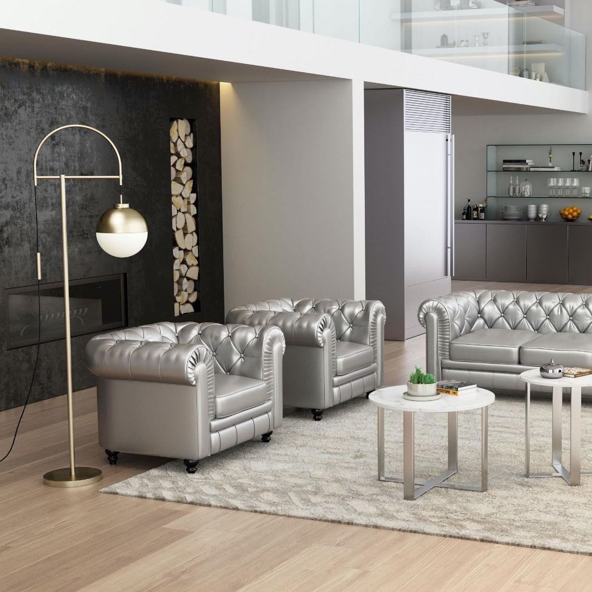 Waterloo Floor Lamp - Modern Arc Design LED Lighting