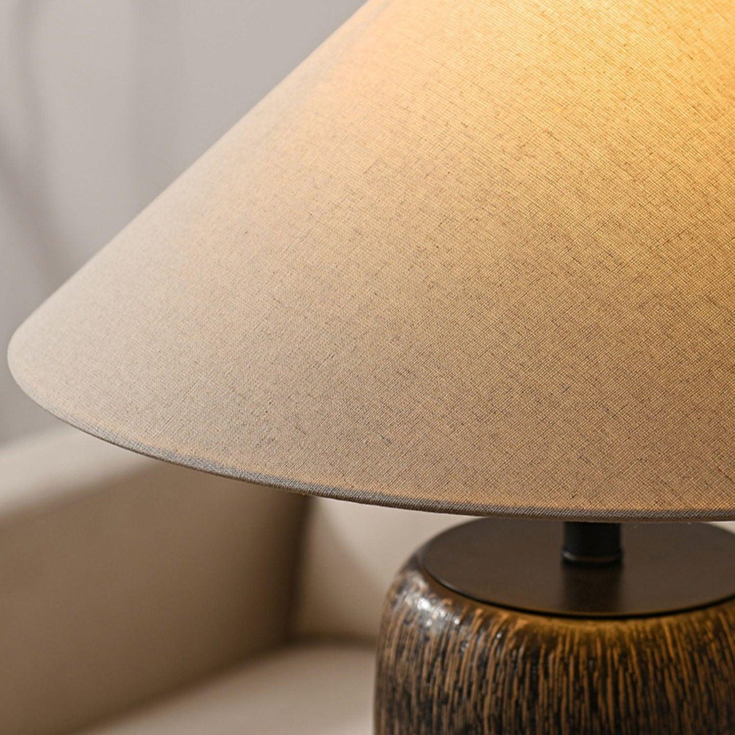Weathered Wood Grain Floor Lamp with LED Light Fixture