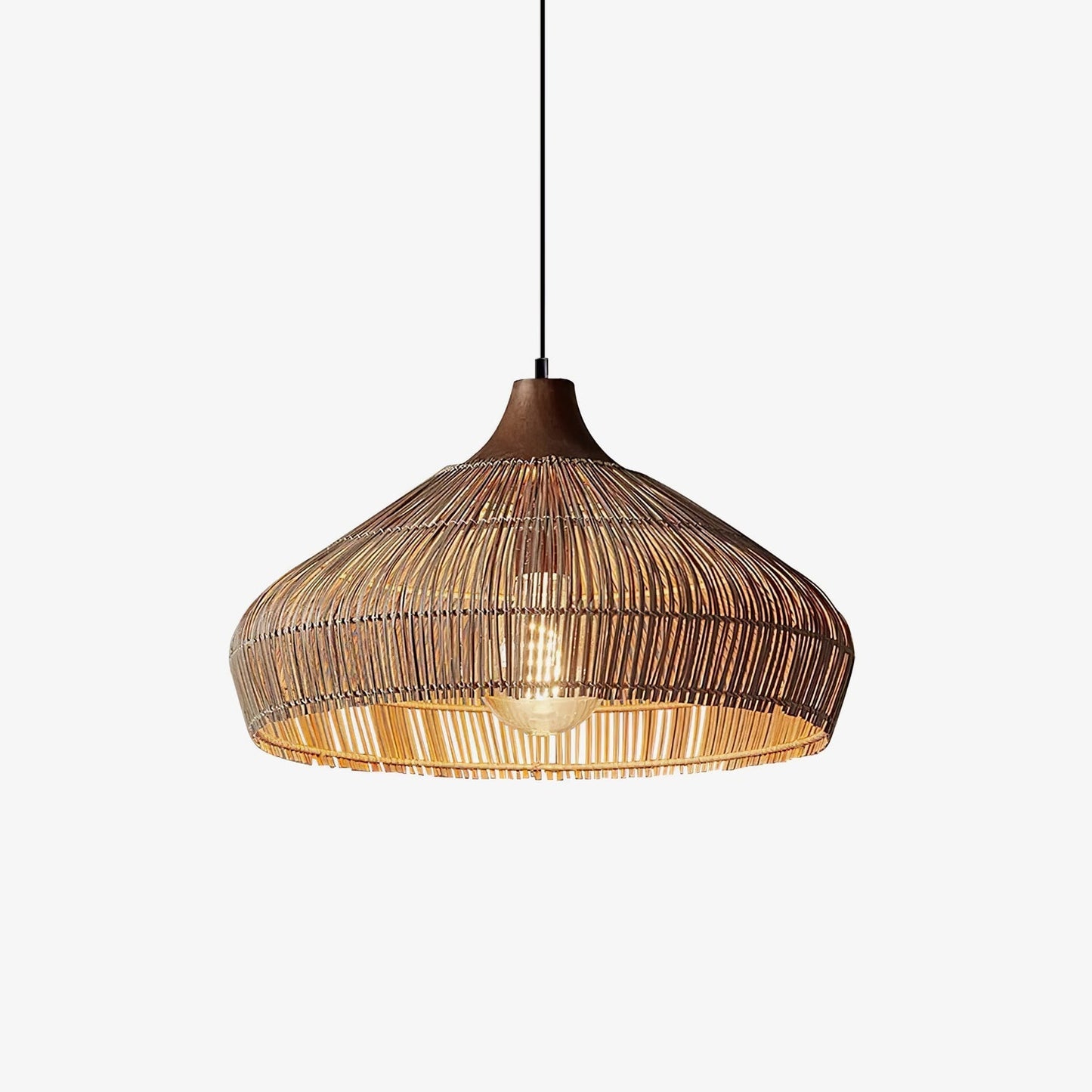 Wicker Rattan Luxury Pendant Light - Modern LED Ceiling Fixture