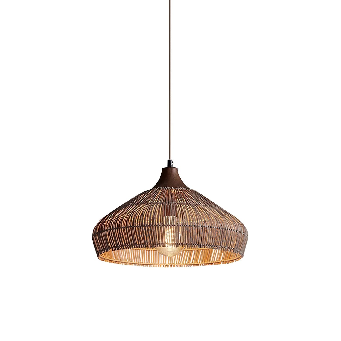 Wicker Rattan Luxury Pendant Light - Modern LED Ceiling Fixture