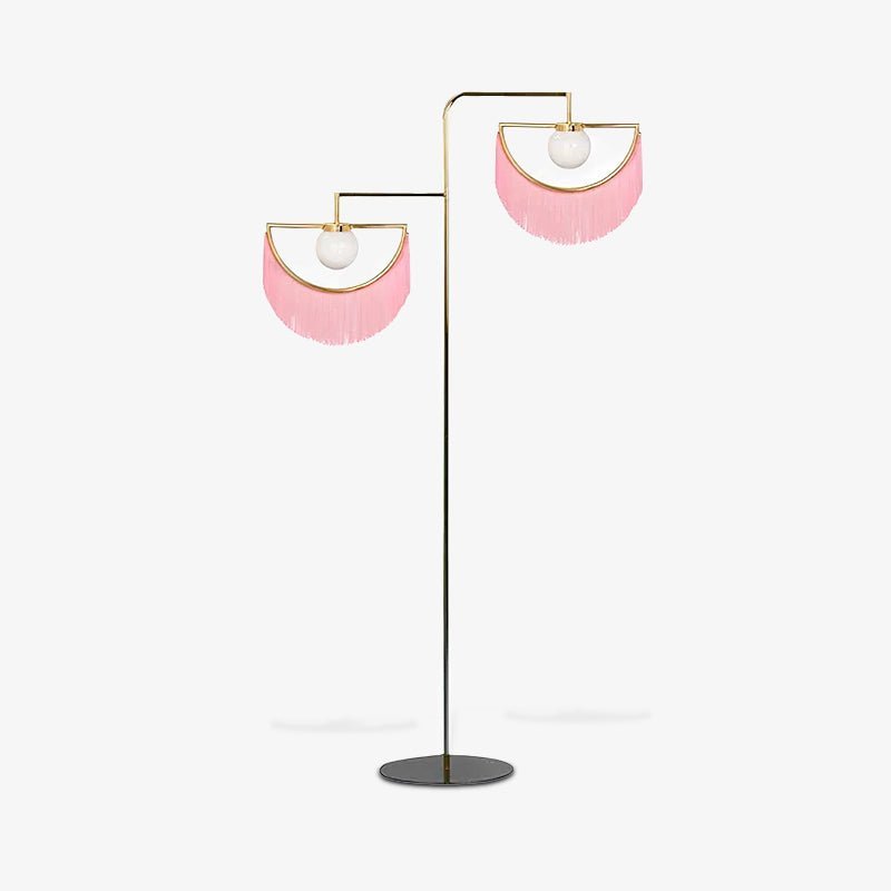 Wink Floor Lamp with Colorful Fringes and LED Light