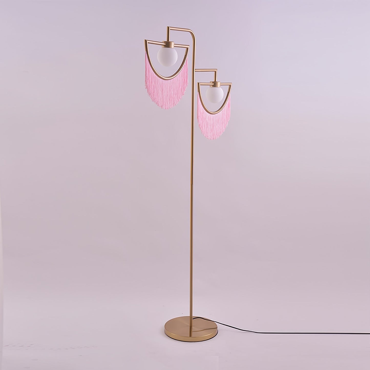 Wink Floor Lamp with Colorful Fringes and LED Light
