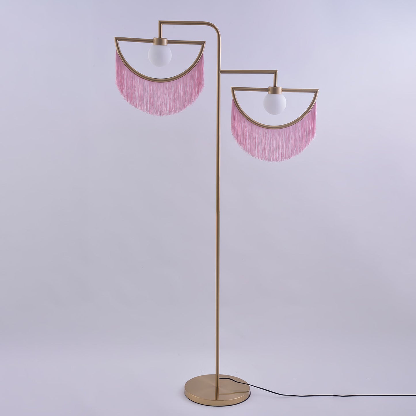 Wink Floor Lamp with Colorful Fringes and LED Light