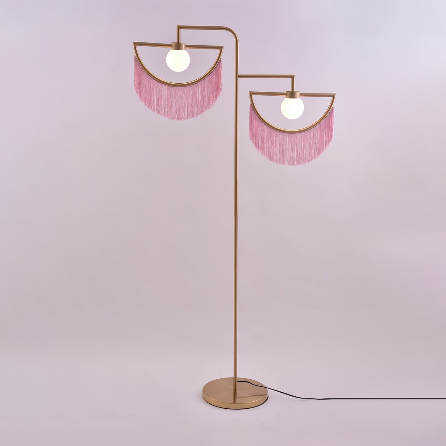 Wink Floor Lamp with Colorful Fringes and LED Light