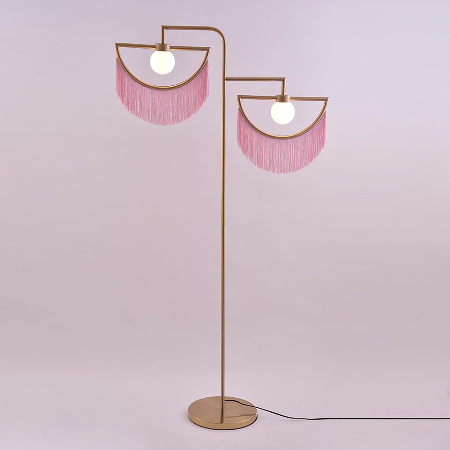 Wink Floor Lamp with Colorful Fringes and LED Light