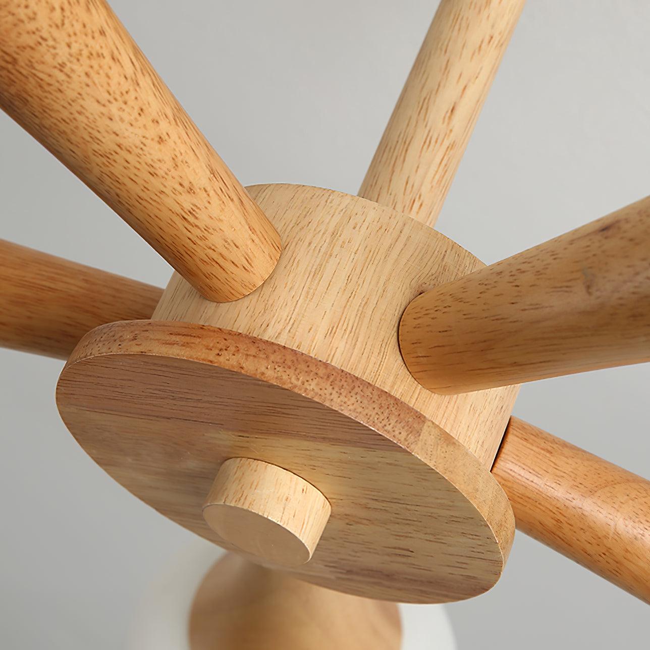 Nera Wooden Chandelier LED Light for Elegant Home Décor