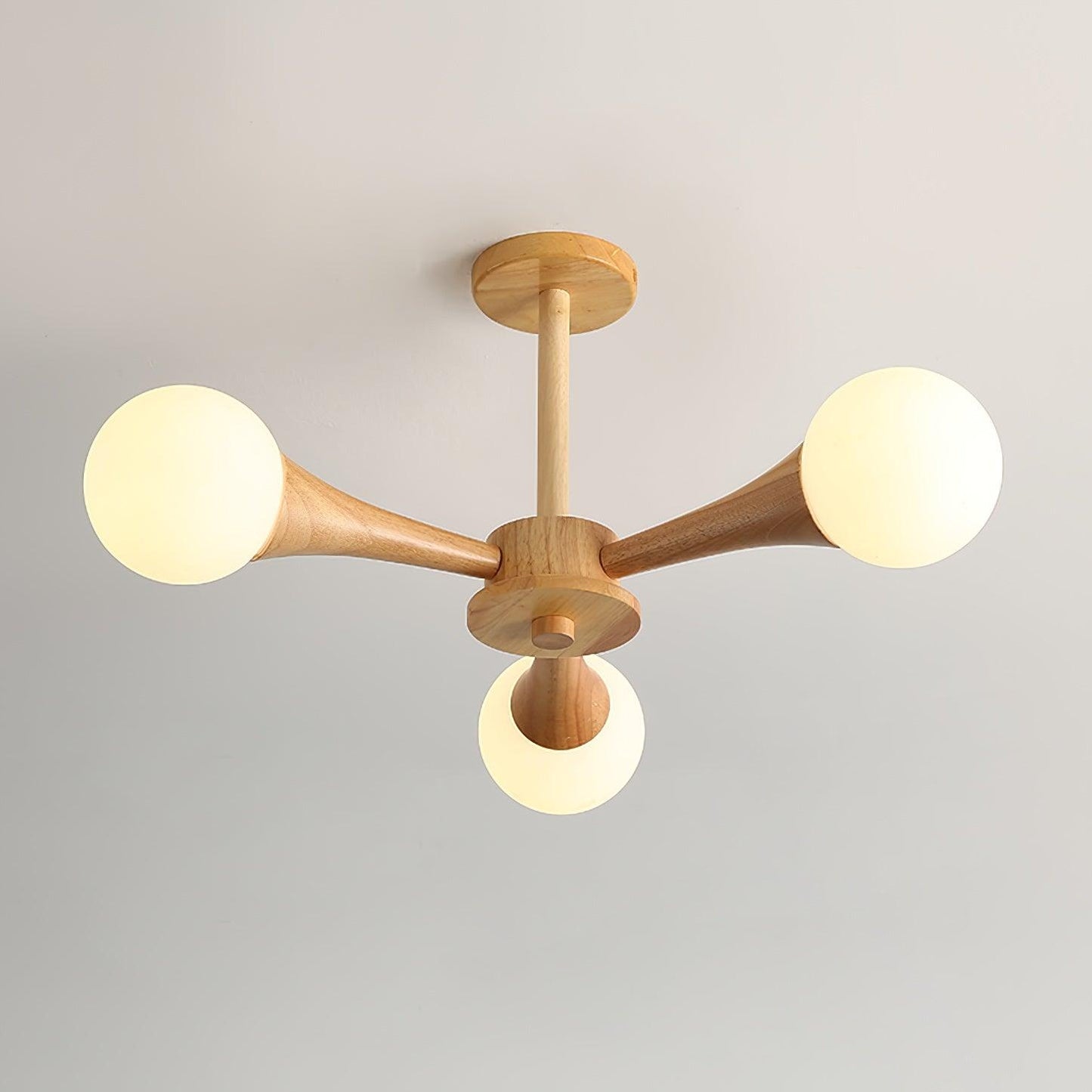 Nera Wooden Chandelier LED Light for Elegant Home Décor