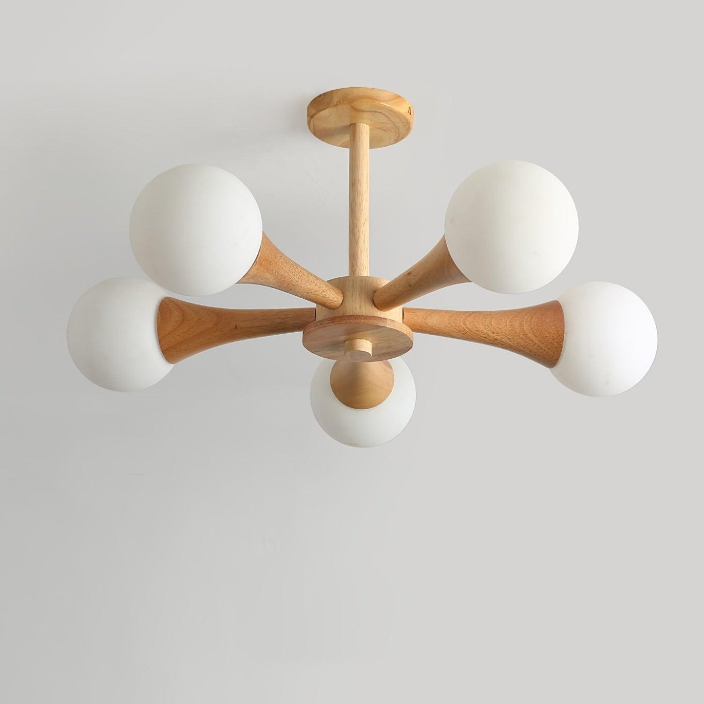 Nera Wooden Chandelier LED Light for Elegant Home Décor