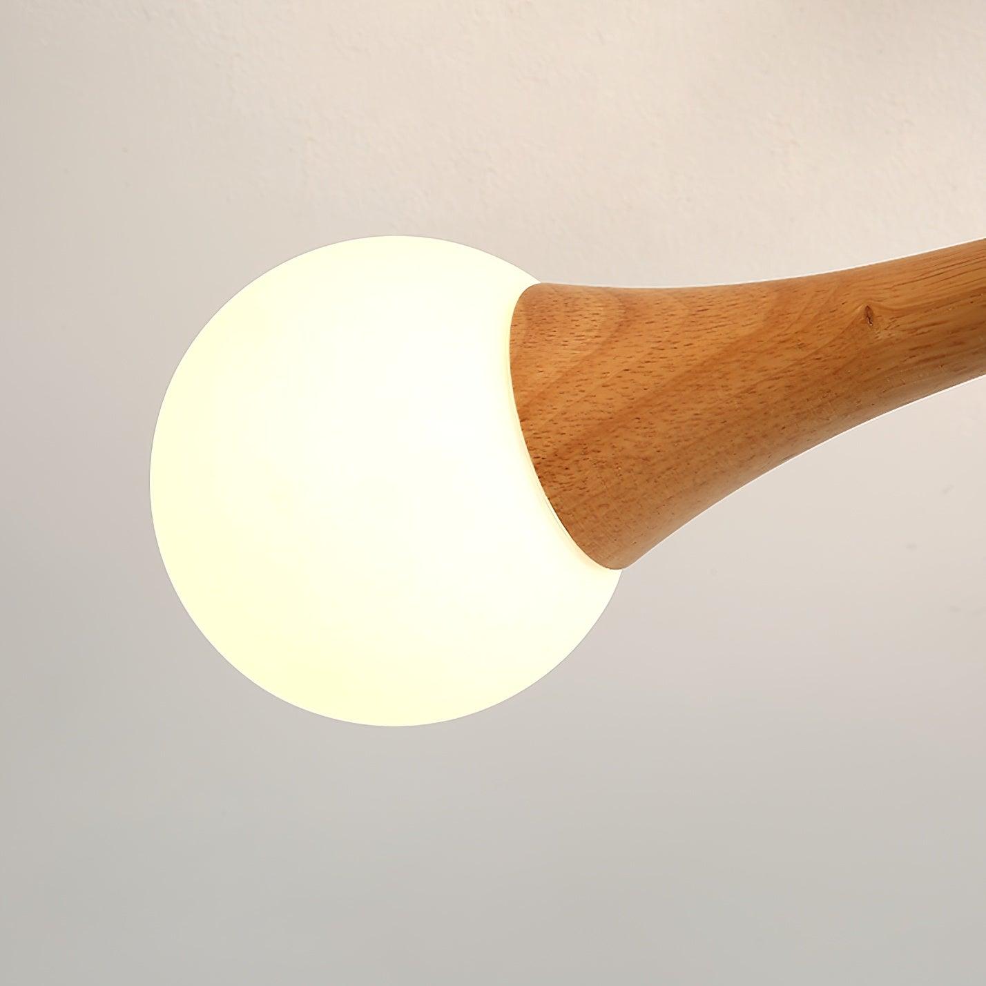 Nera Wooden Chandelier LED Light for Elegant Home Décor