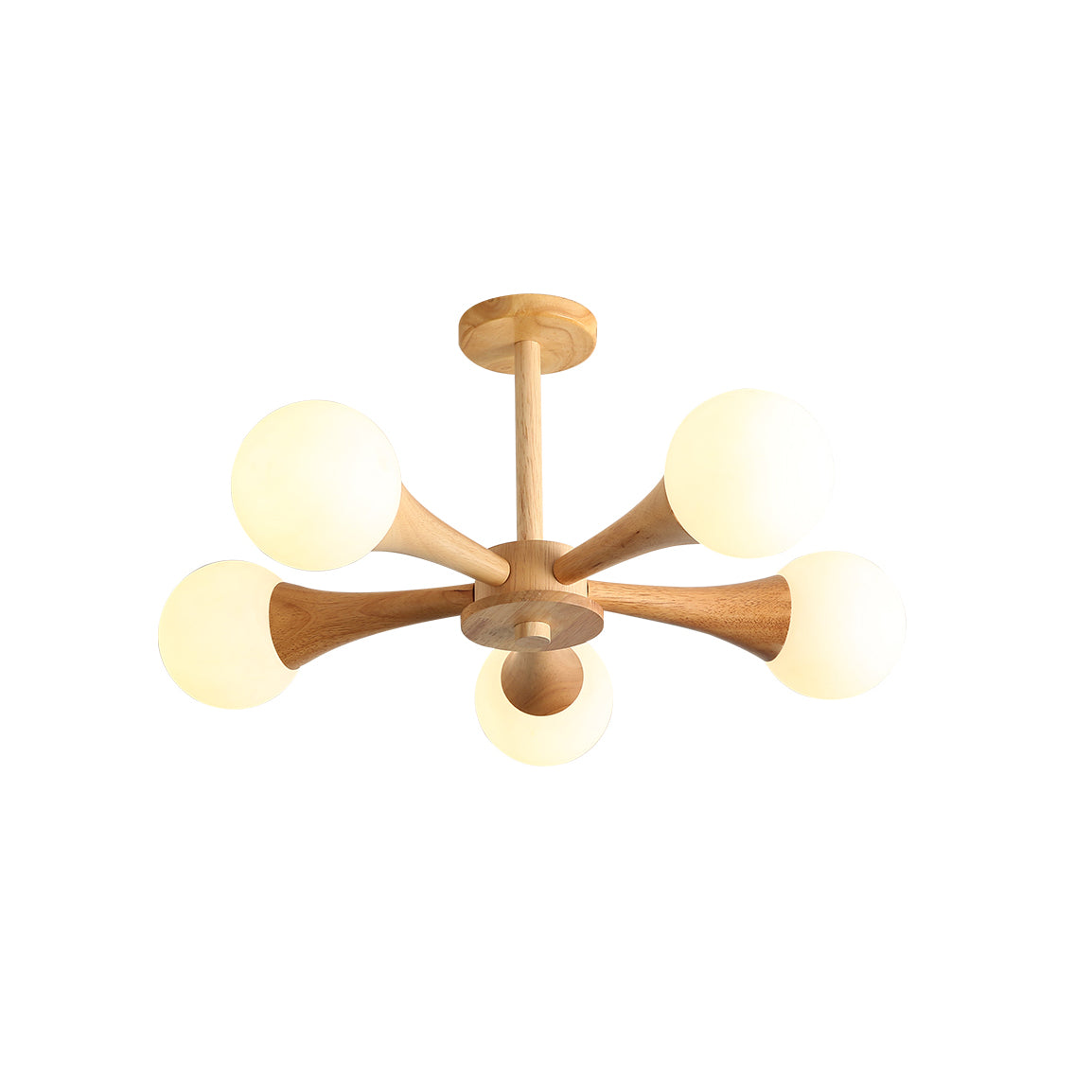 Nera Wooden Chandelier LED Light for Elegant Home Décor