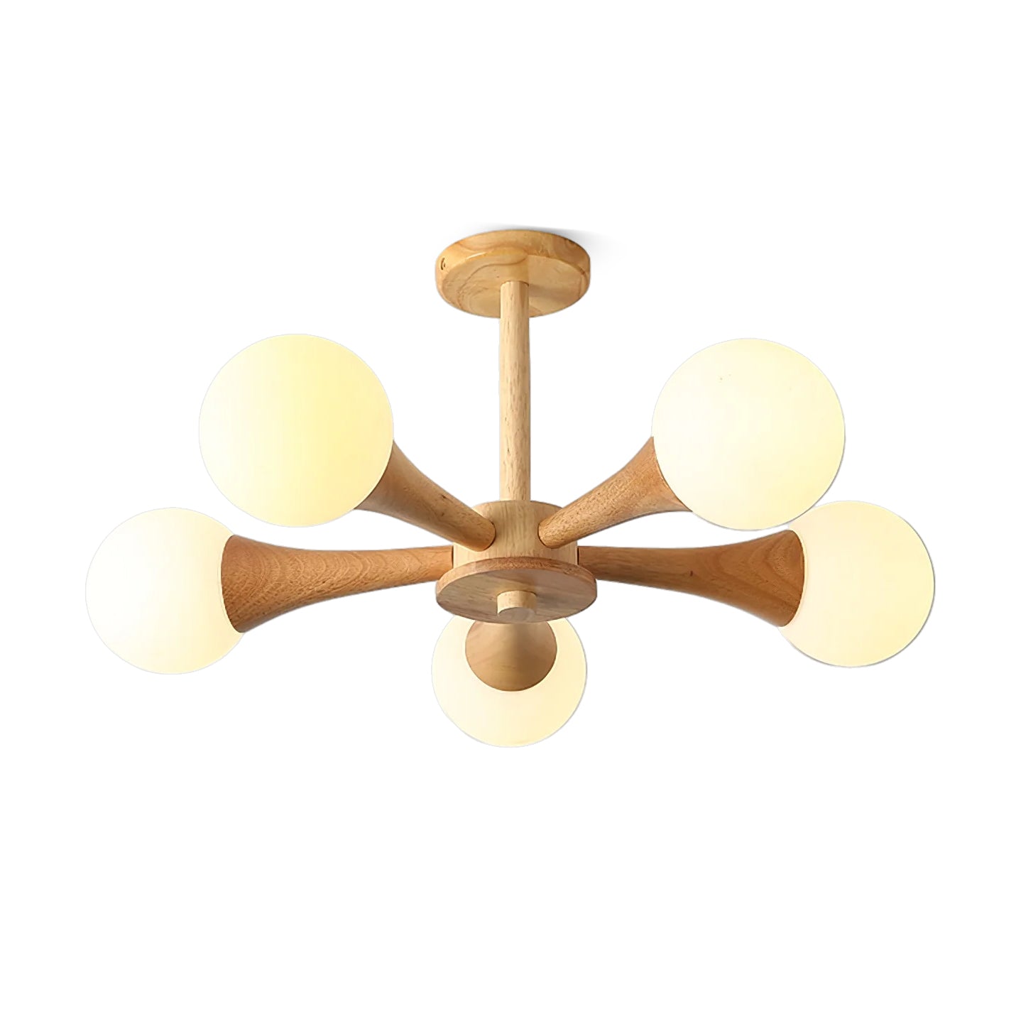 Nera Wooden Chandelier LED Light for Elegant Home Décor