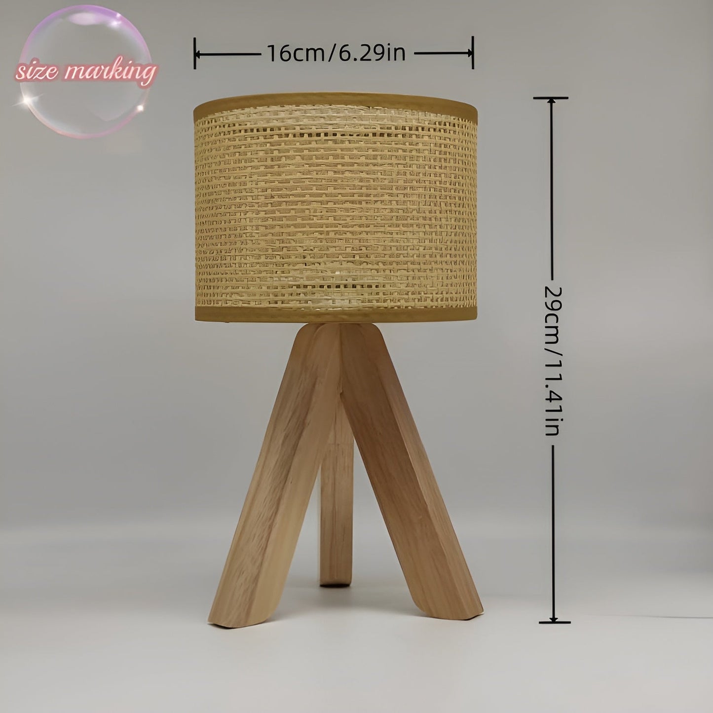 Rattan Table Lamp with USB and LED - Stylish Eco-Friendly Design