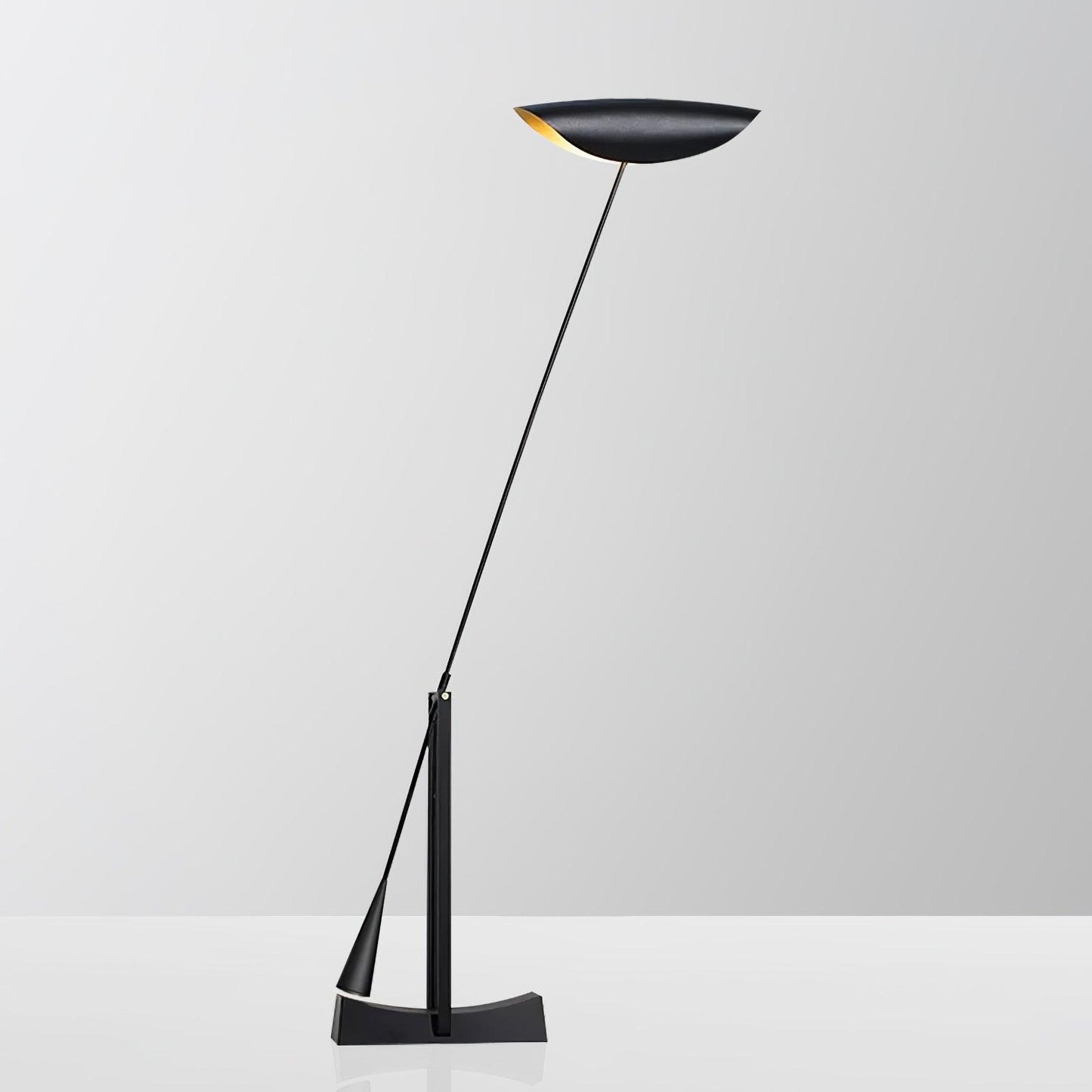 YIU-X Floor Lamp with LED Light, Indoor, Black Design
