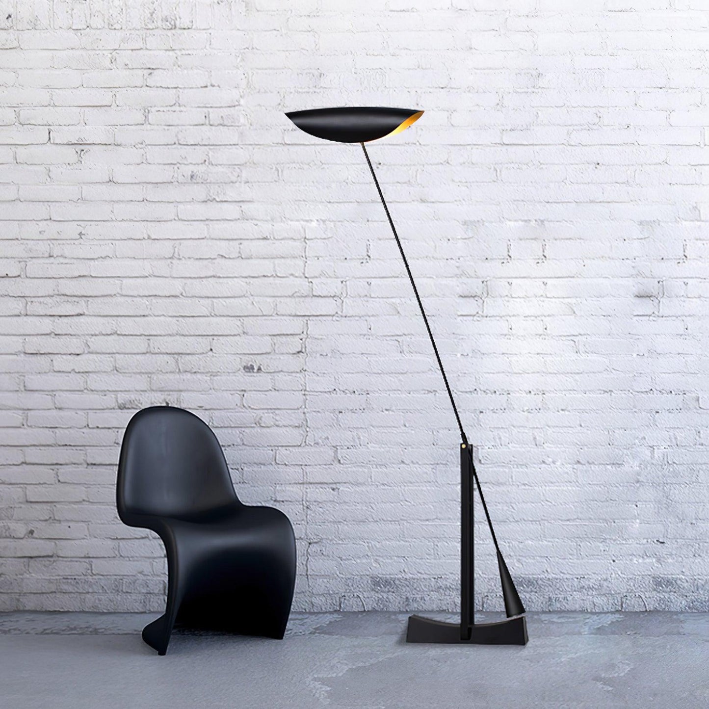 YIU-X Floor Lamp with LED Light, Indoor, Black Design