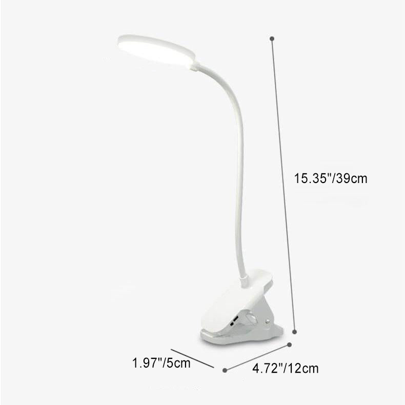 Rechargeable LED Clip Desk Lamp Eye Protection Night Light