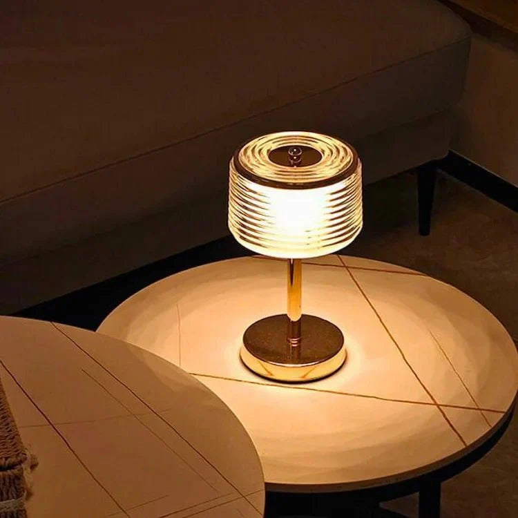 Modern Ring-Shaped LED Table Lamp - Stylish Mood Light for Living Room and Office