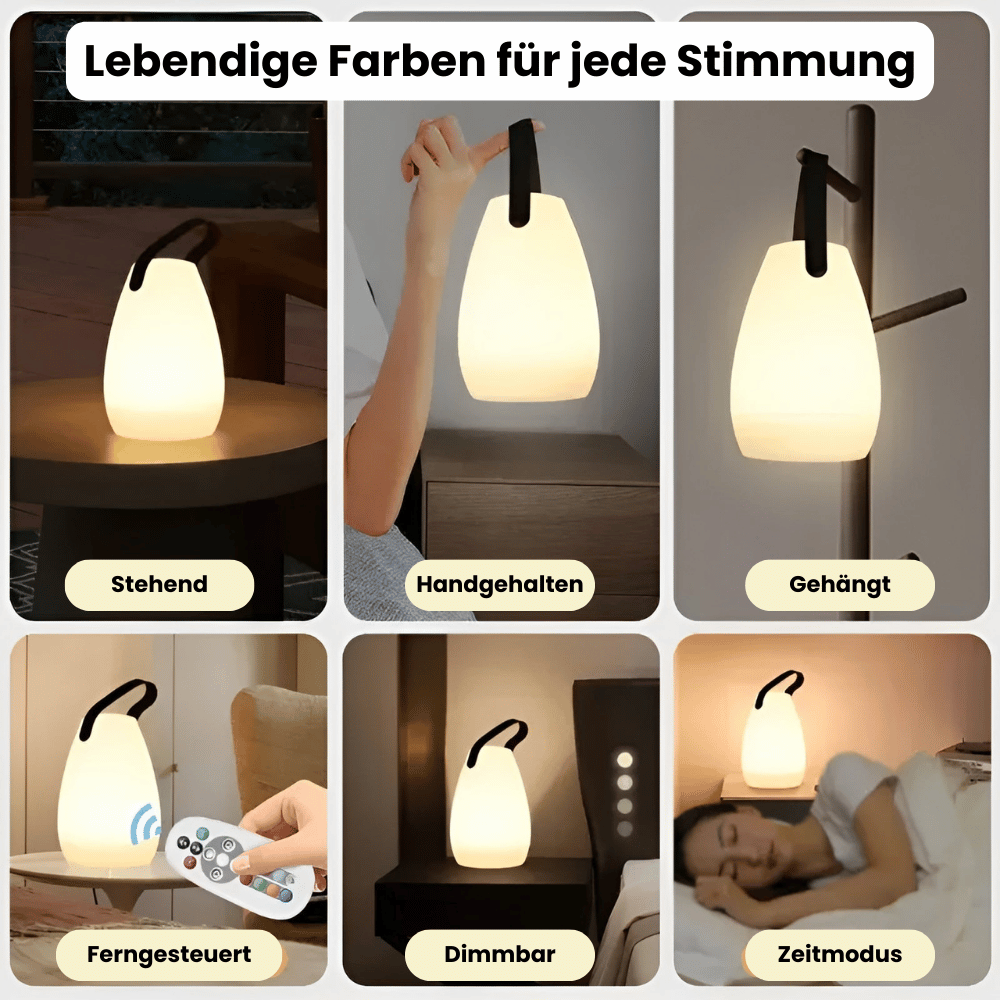 Portable Waterproof Wireless Table Lamp with Remote Control