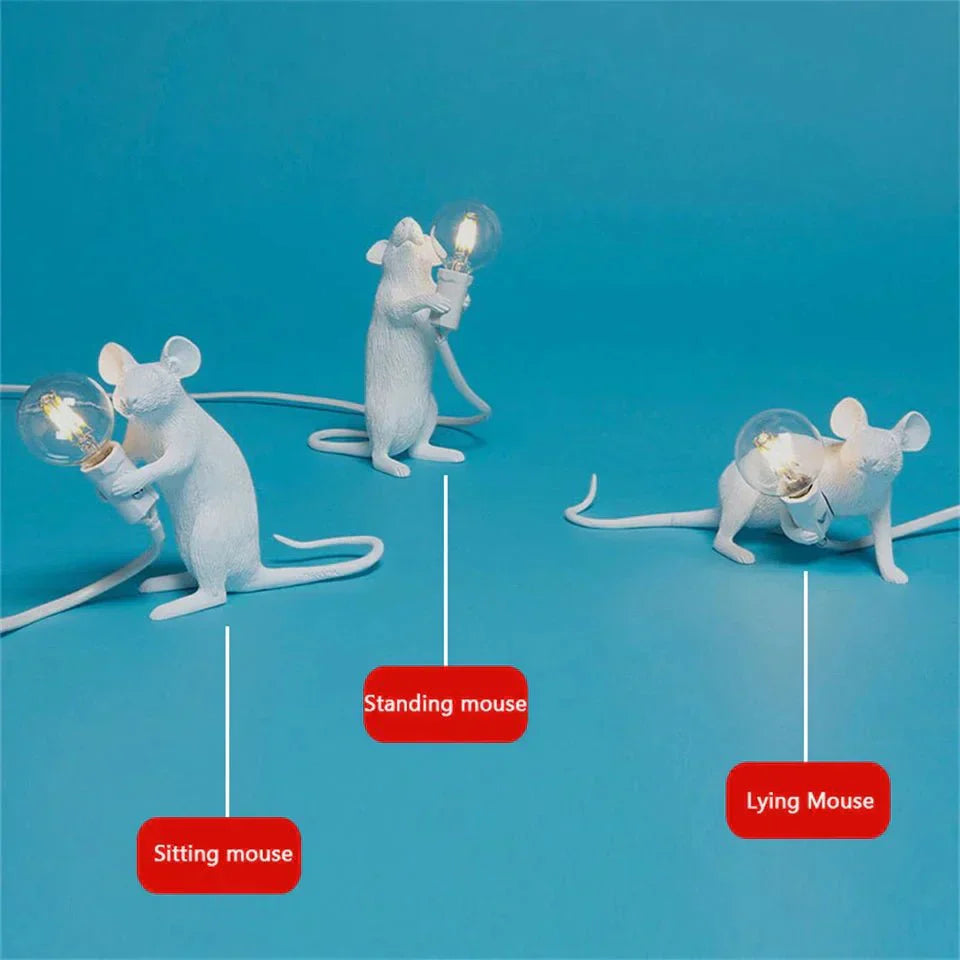 Royallure Art Deco LED Mouse Desk Lamp - Playful Lighting