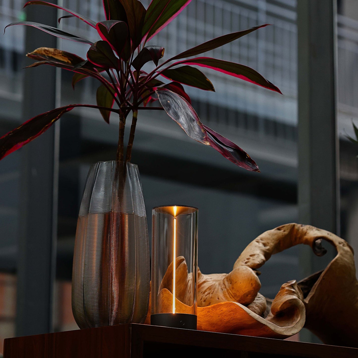 Lustre Glow Cordless Table Lamp – Modern Rechargeable Night Light with 3-Level Dimming