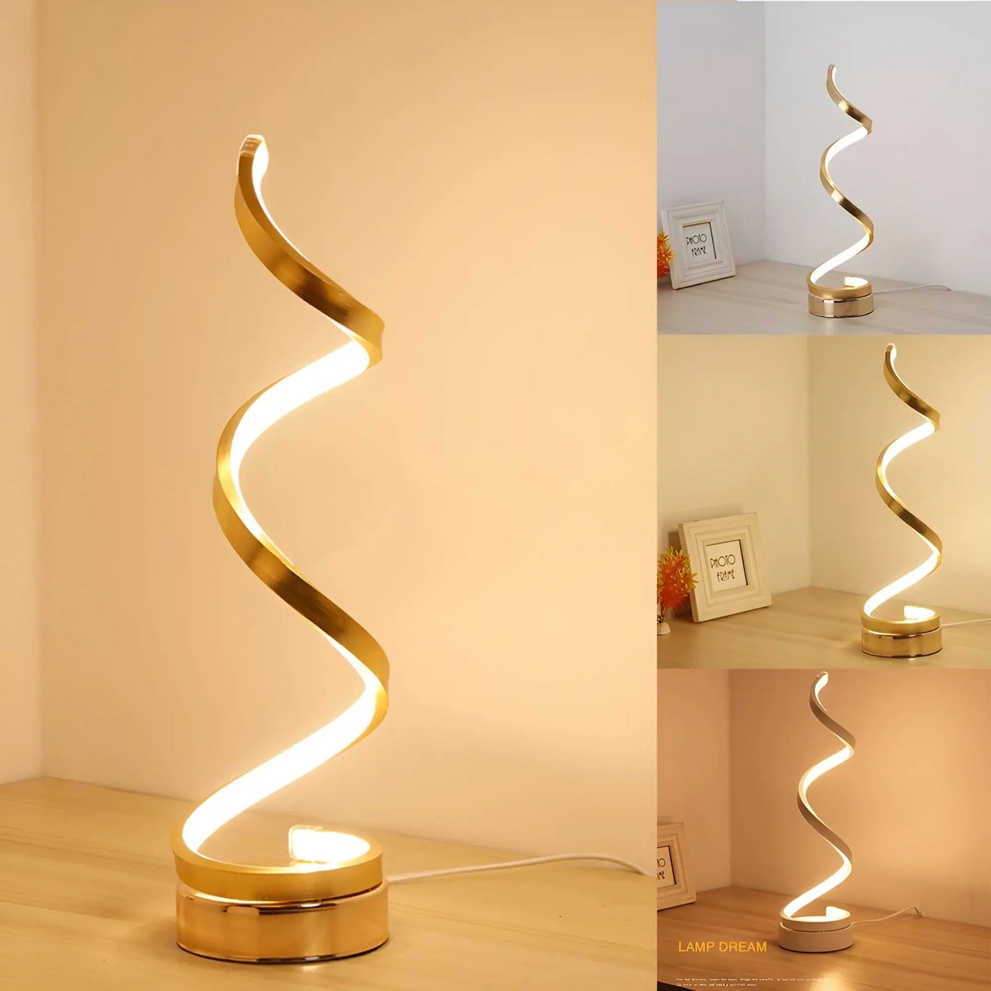 Spiral Glow LED Desk Lamp – Energy Efficient, Durable & Eye-Friendly Design