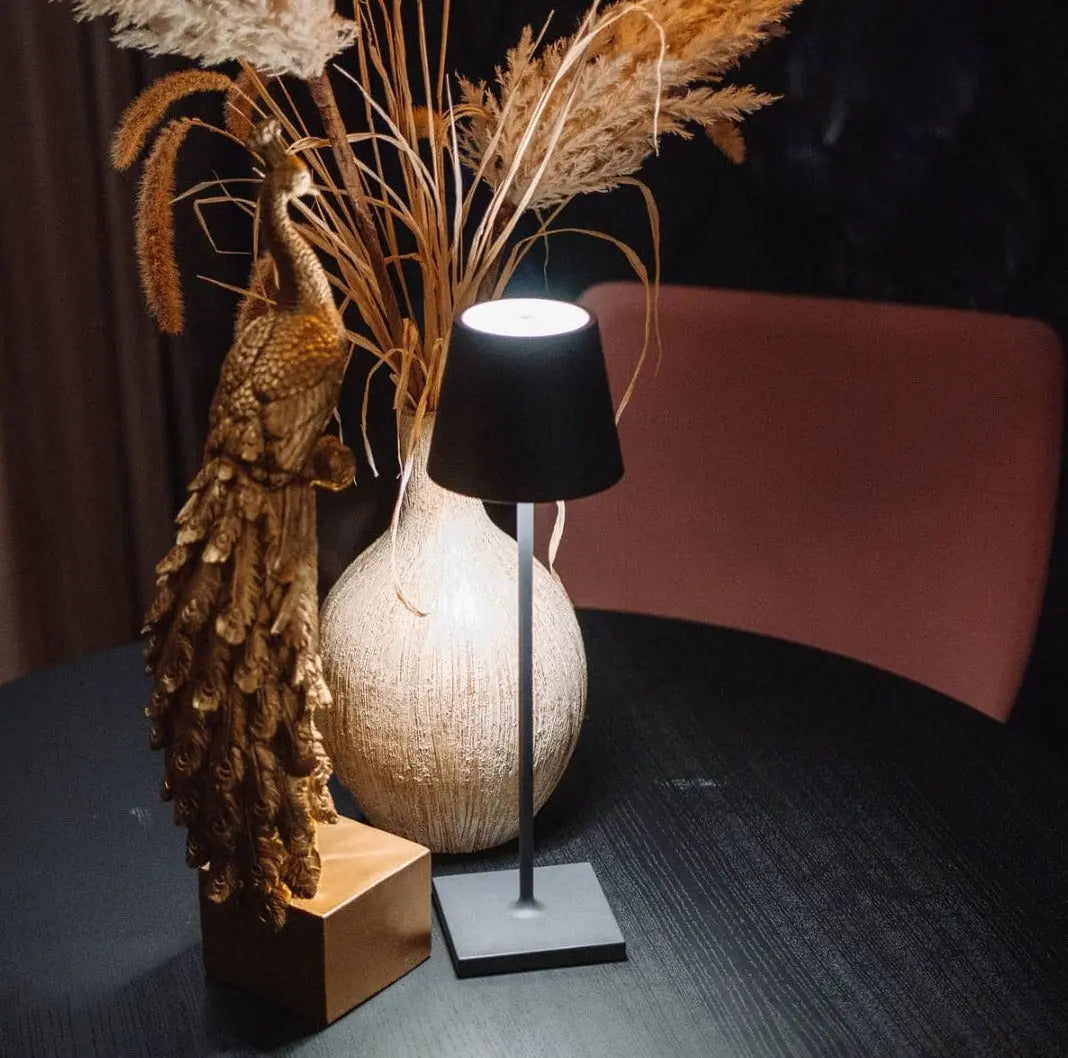 Wireless LED Lamp with USB Charging - Dimmable Modern Design