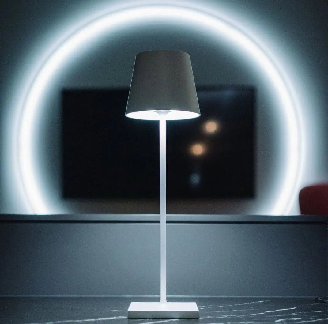 Wireless LED Lamp with USB Charging - Dimmable Modern Design