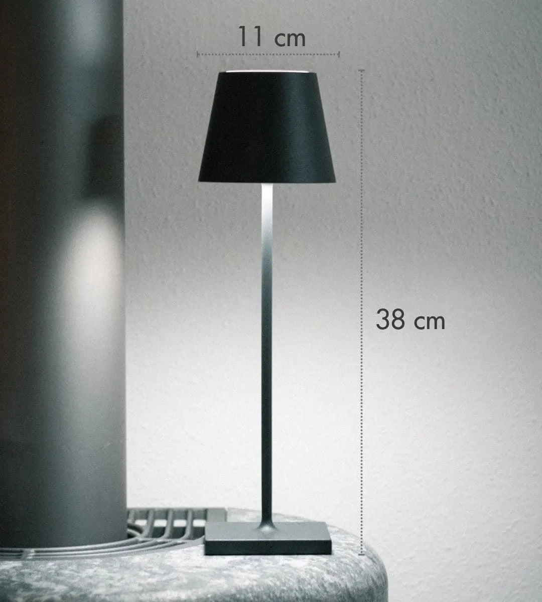 Wireless LED Lamp with USB Charging - Dimmable Modern Design