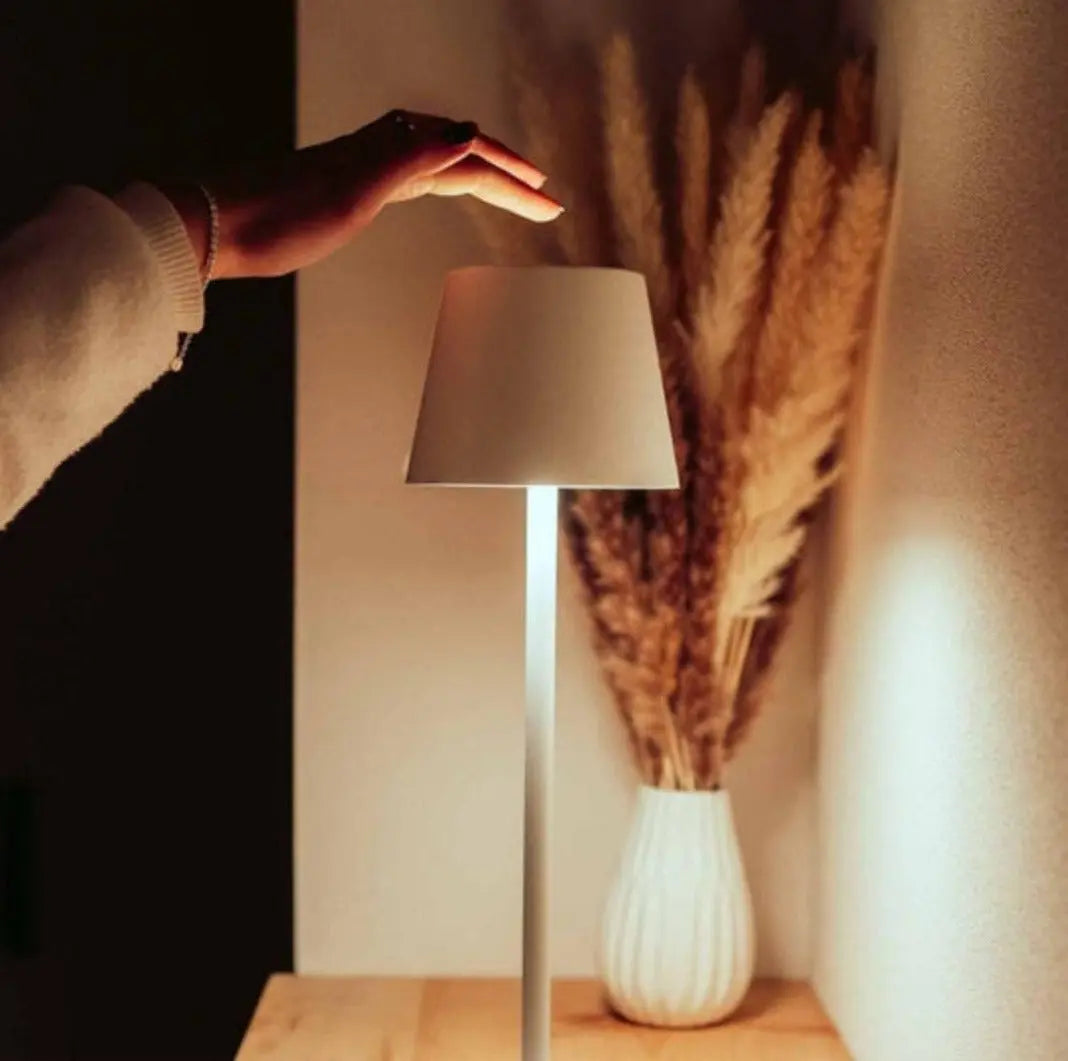 Wireless LED Lamp with USB Charging - Dimmable Modern Design