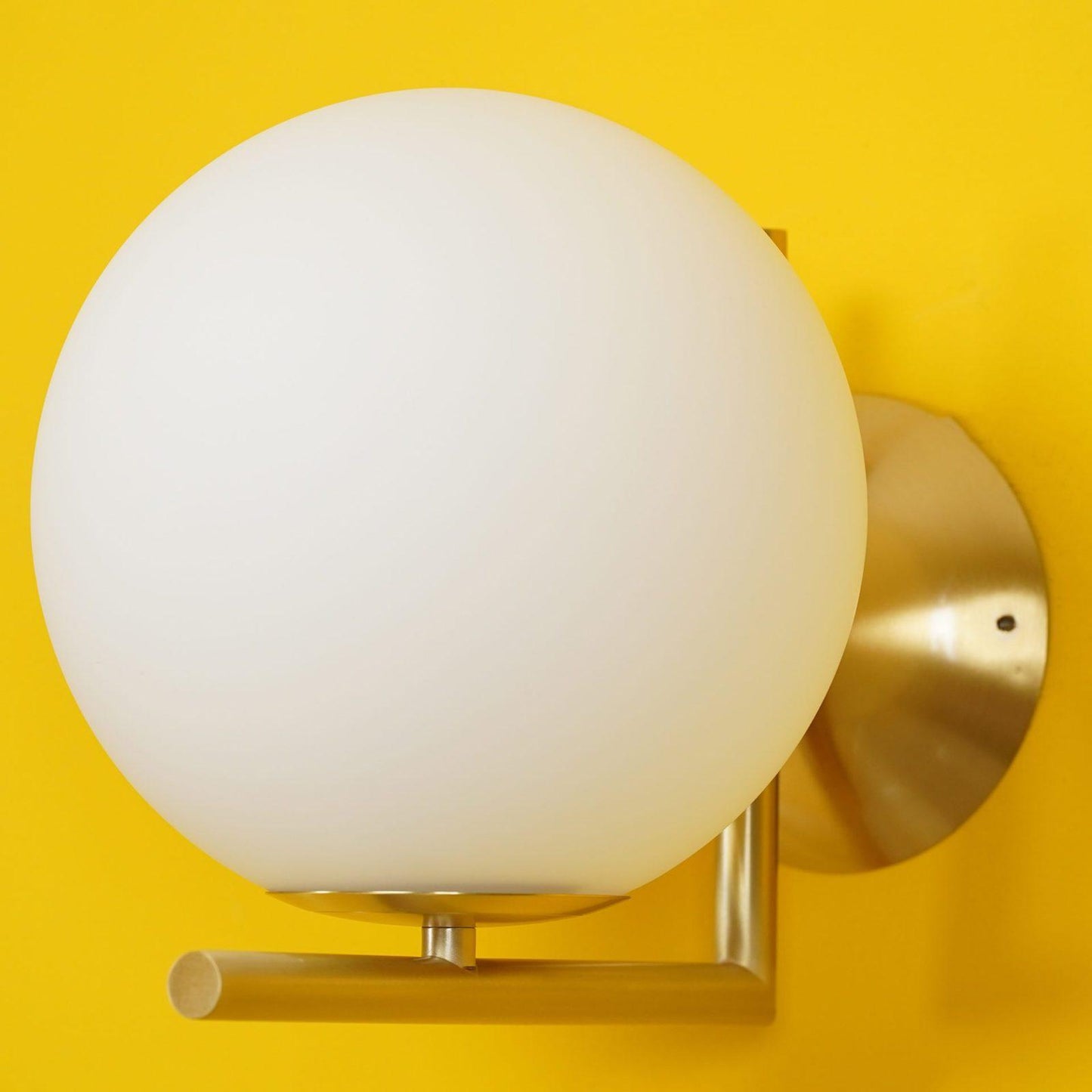 Blown Glass Opal Glass Wall Lamp - LED Metal & Glass Lighting