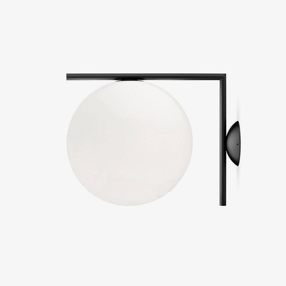 Blown Glass Opal Glass Wall Lamp - LED Metal & Glass Lighting