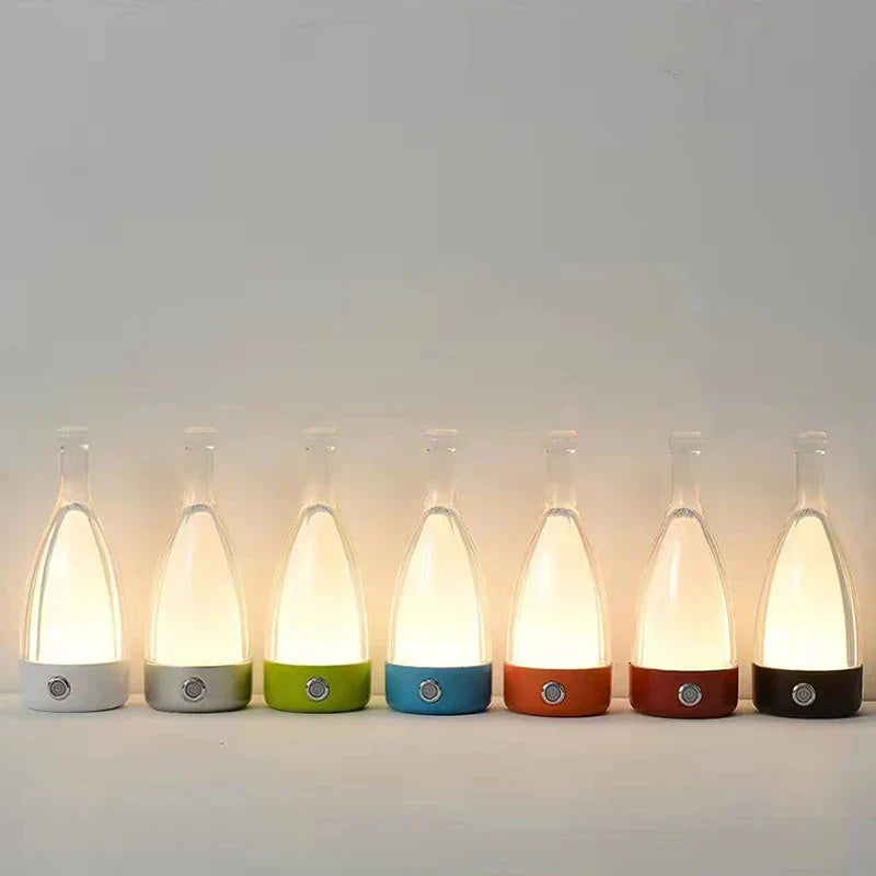 Rechargeable Wine Bottle Shape Decorative Night Light