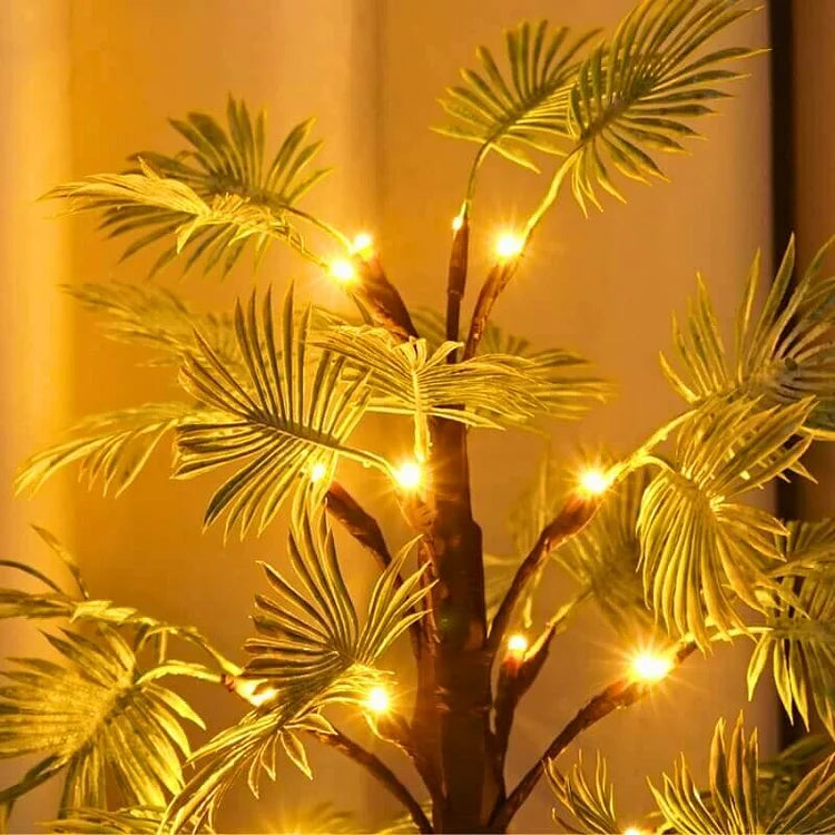 Frendorf LED Palm Leaf Lights Warm White Battery Operated