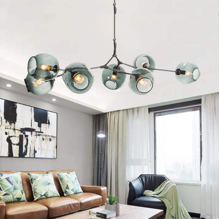 Bifurcation Bubble Glass Sputnik Chandelier - Modern Pendant