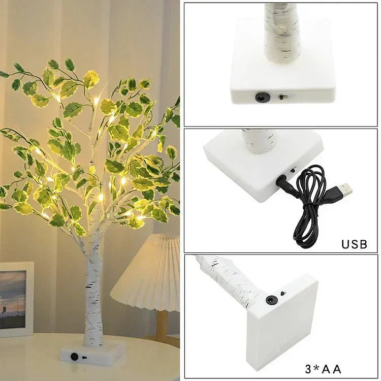 Frendorf Green Leaves LED Tree Lights Indoor Decoration