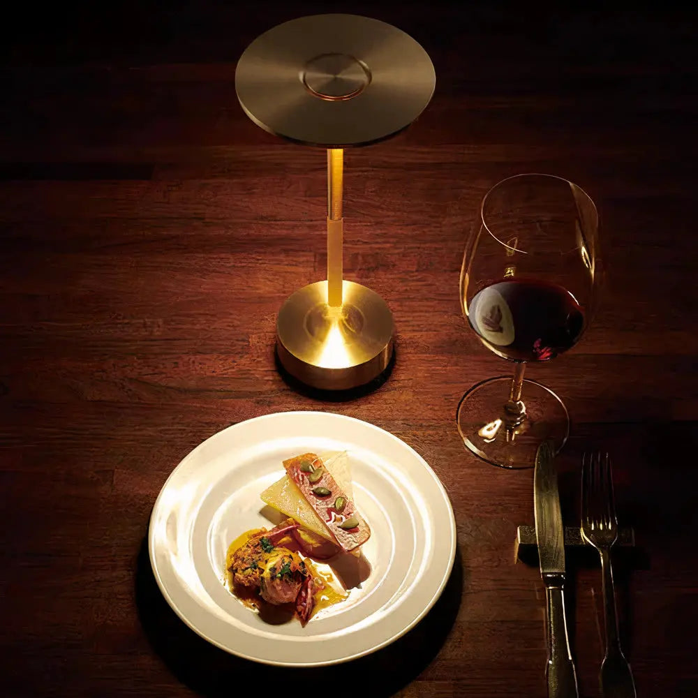 Elegante Table Lamp by Thomas - Stylish Metal & Glass Design