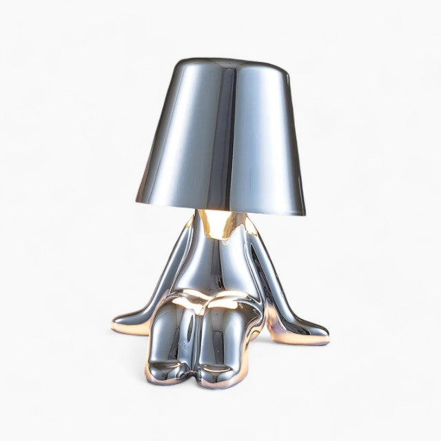 Gold USB Rechargeable Table Lamp | Dimmable Resin Lamp